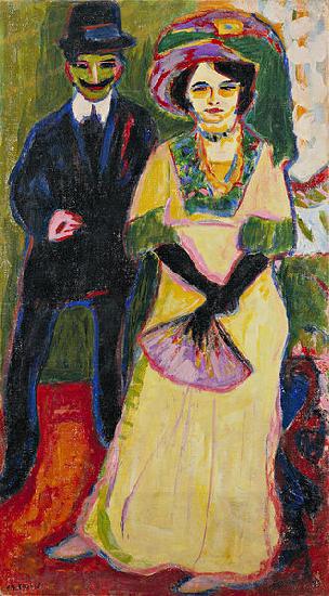 Ernst Ludwig Kirchner Dodo and her brother China oil painting art